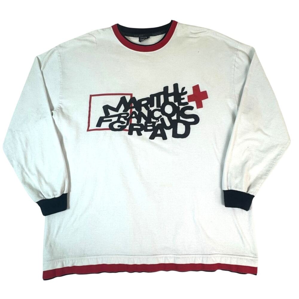 Vintage Y2K Marithe Francois Girbaud Long Sleeve Shirt XXL Ringer Hip Hop